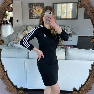 Long sleeve bodycon adidas dress